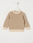 Teeny Weeny Knit Crew Top, Tea Stain product photo