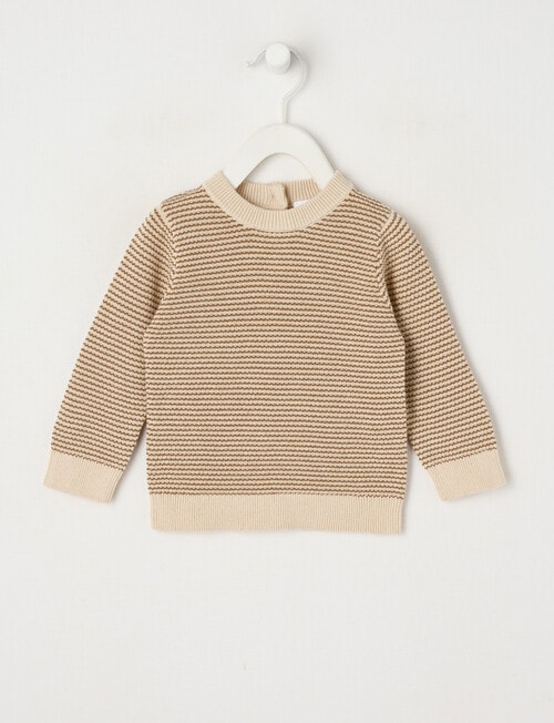 Teeny Weeny Knit Crew Top, Tea Stain product photo