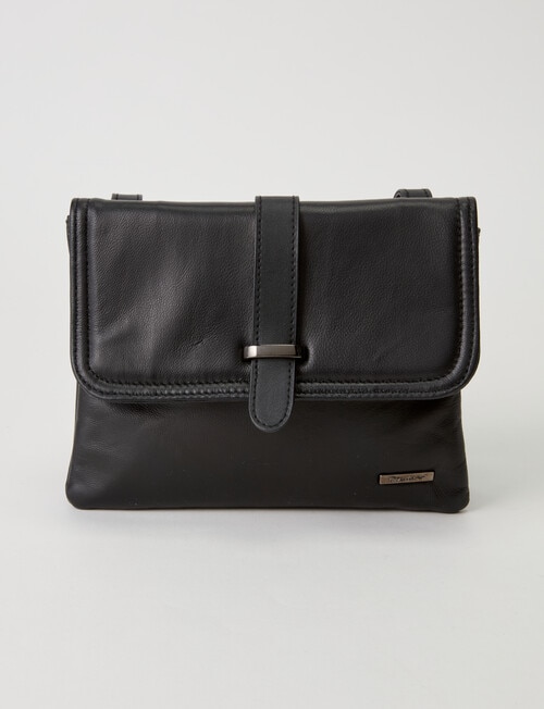 Milano 2-Compartment Crossbody Bag, Black product photo View 02 L