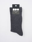 Simon De Winter Circulation Crew Socks, 2-Pack, Charcoal Marle product photo
