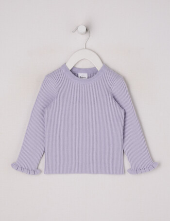 Teeny Weeny Heart & Bow Knit Top, Lilac product photo