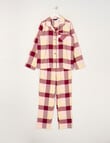 Sleep Squad Check Flannel PJ Set, Red, 8-16 product photo