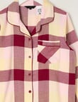 Sleep Squad Check Flannel PJ Set, Red, 8-16 product photo View 02 S
