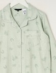 Western Flannel PJ Set, Soft Grass, 8-16 product photo View 02 S