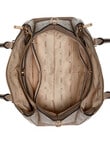 Guess Anise Triple Comp Satchel, Dark Taupe Logo product photo View 04 S