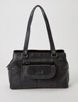 Milano 3 Compartment Shopper Bag, Black product photo View 02 S