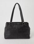 Milano 3 Compartment Shopper Bag, Black product photo View 03 S