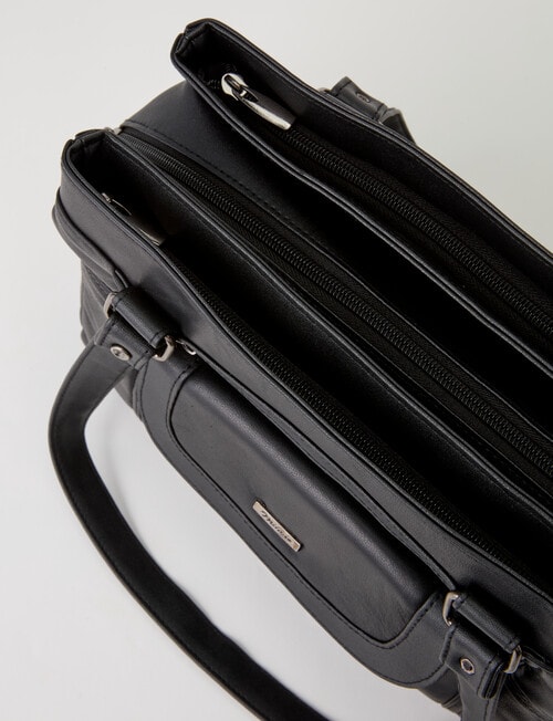 Milano 3 Compartment Shopper Bag, Black product photo View 06 L