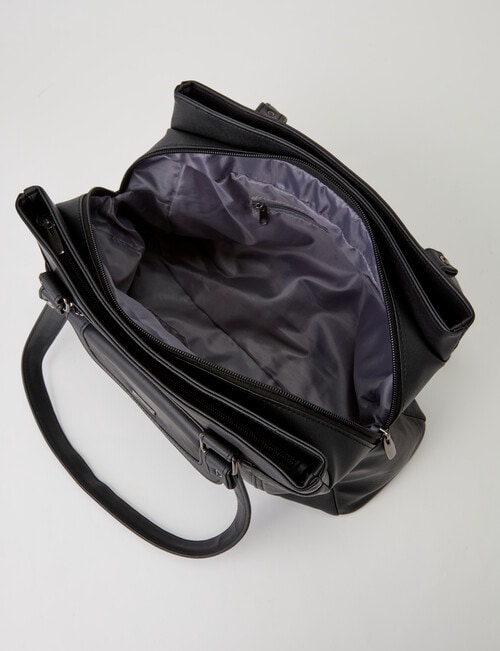 Milano 3 Compartment Shopper Bag, Black product photo View 07 L