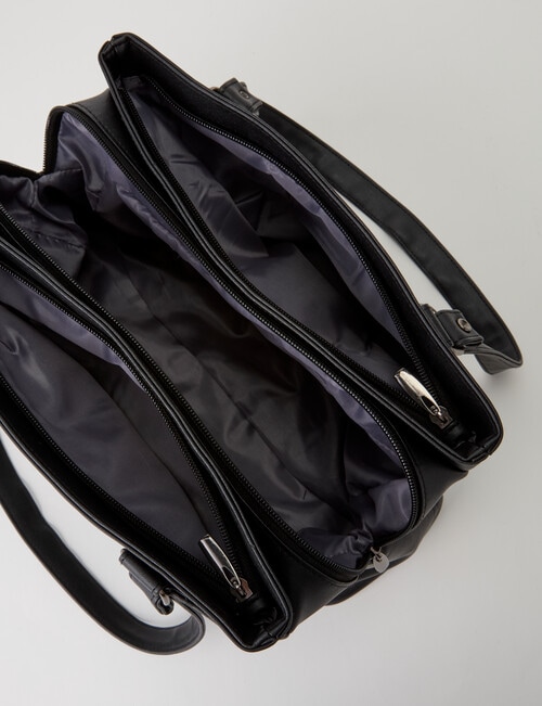Milano 3 Compartment Shopper Bag, Black product photo View 08 L