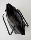 Milano Panelled Shopper Bag, Black product photo View 05 S