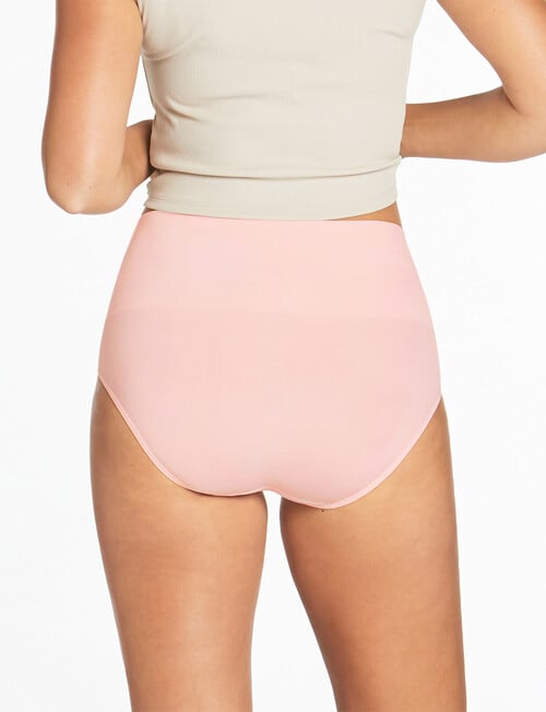 Ambra Seamless Smoothies Full Brief, 2-Pack, Indigo & Pink Pearl product photo View 05 L