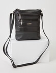 Milano Multi-Zip Small Crossbody Bag, Black product photo