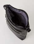 Milano Multi-Zip Small Crossbody Bag, Black product photo View 05 S