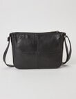Milano Shoulder Front Zip Pockets Bag, Black product photo View 03 S