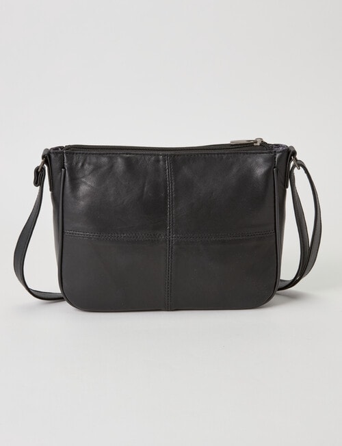 Milano Shoulder Front Zip Pockets Bag, Black product photo View 03 L