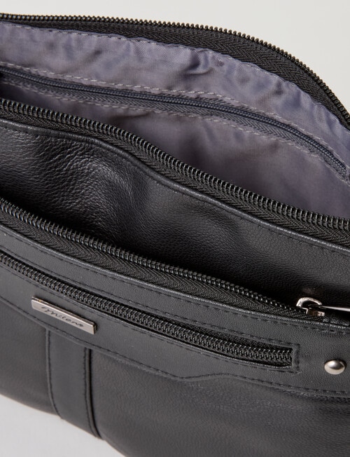 Milano Shoulder Front Zip Pockets Bag, Black product photo View 05 L