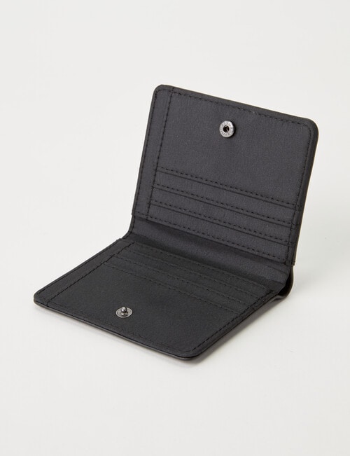 Milano Small Single Fold Wallet, Black product photo View 04 L