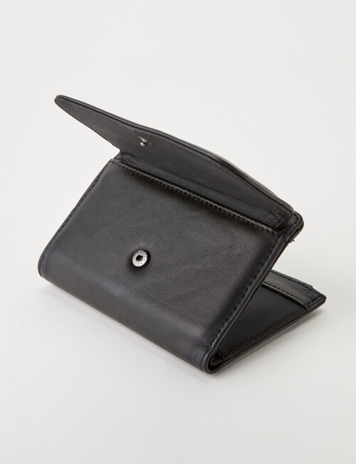 Milano Medium Flap Wallet, Black product photo View 05 L