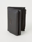Milano Medium Flap Wallet, Black product photo View 06 S