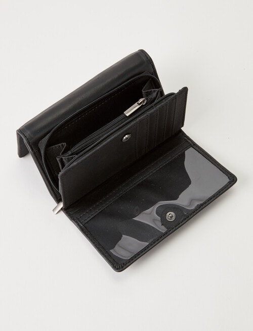 Milano Multi Compartment Wallet, Black product photo View 07 L