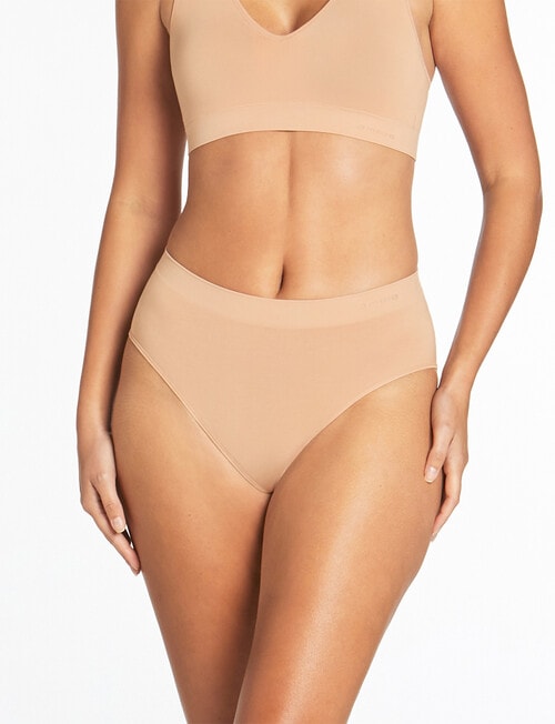 Ambra Pure Basics Modal Midi Brief, 2-Pack, Nude product photo View 02 L