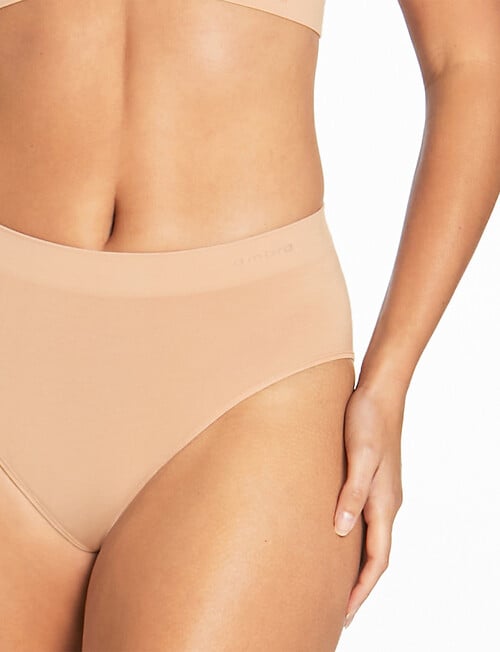 Ambra Pure Basics Modal Midi Brief, 2-Pack, Nude product photo View 05 L