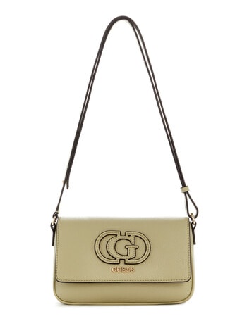 Guess Isola Convertible Crossbody Flap Bag, Sage product photo