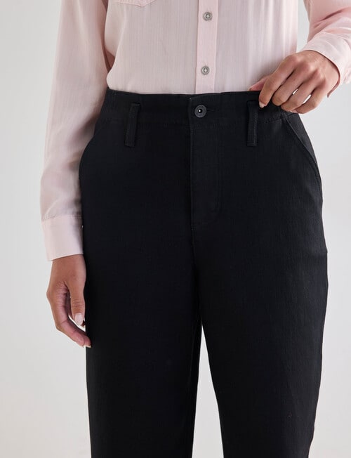 Denim Republic Wide Leg Jean, Black product photo View 04 L