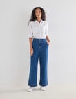 Denim Republic Wide Leg Jean, Indigo product photo View 03 S