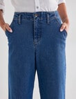 Denim Republic Wide Leg Jean, Indigo product photo View 04 S