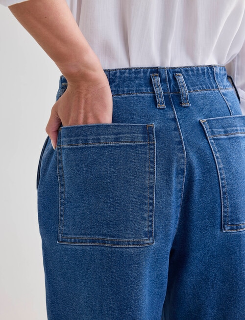 Denim Republic Wide Leg Jean, Indigo product photo View 07 L