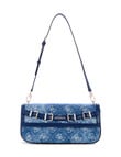 Guess Dovie Flap Shoulder Bag, Denim product photo
