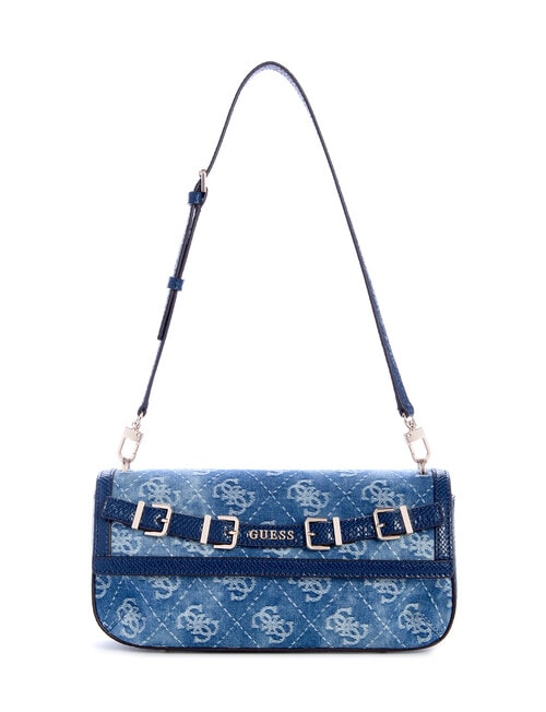 Guess Dovie Flap Shoulder Bag, Denim product photo