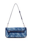 Guess Dovie Flap Shoulder Bag, Denim product photo View 02 S