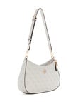 Guess Noelle II Top Zip Shoulder Bag, Bone Logo product photo View 03 S