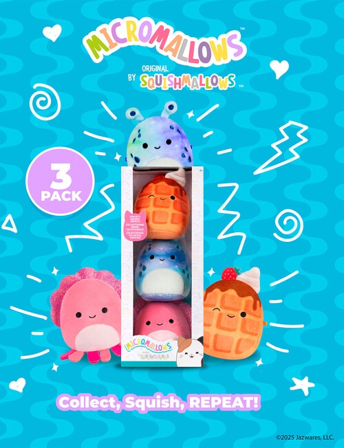 Squishmallows 6cm Soft Toy, 3-Pack, Assorted product photo View 02 L