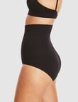 Ambra Cinch High Waisted Full Brief, Black product photo View 02 S