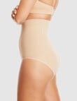 Ambra Cinch High Waisted Full Brief, Beige product photo View 03 S