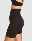 Ambra Cinch High Waisted Mid Thigh Short, Black product photo View 02 S