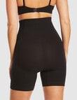 Ambra Cinch High Waisted Mid Thigh Short, Black product photo View 03 S
