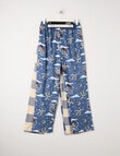 Sleep Squad Space & Check Flannel Pant, 2-Pack, Blue product photo
