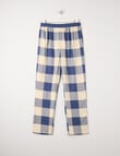 Sleep Squad Space & Check Flannel Pant, 2-Pack, Blue product photo View 02 S