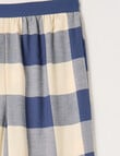 Sleep Squad Space & Check Flannel Pant, 2-Pack, Blue product photo View 03 S