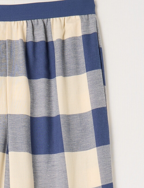 Sleep Squad Space & Check Flannel Pant, 2-Pack, Blue product photo View 03 L