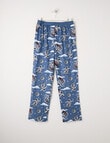 Sleep Squad Space & Check Flannel Pant, 2-Pack, Blue product photo View 04 S