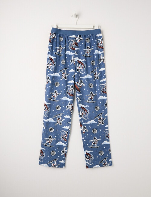 Sleep Squad Space & Check Flannel Pant, 2-Pack, Blue product photo View 04 L