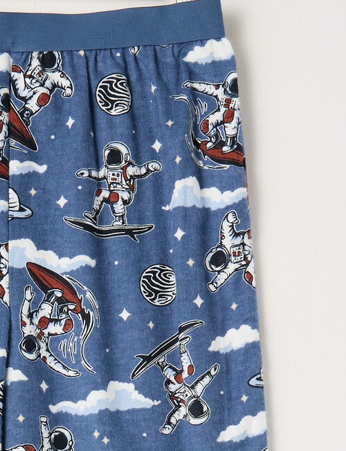 Sleep Squad Space & Check Flannel Pant, 2-Pack, Blue product photo View 05 L