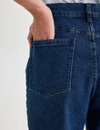 Denim Republic Marine Wide Crop Jean, Dark Wash product photo View 05 S