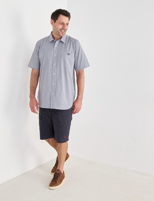 Line 7 Grant Short Sleeve Shirt, Light Blue product photo View 03 L